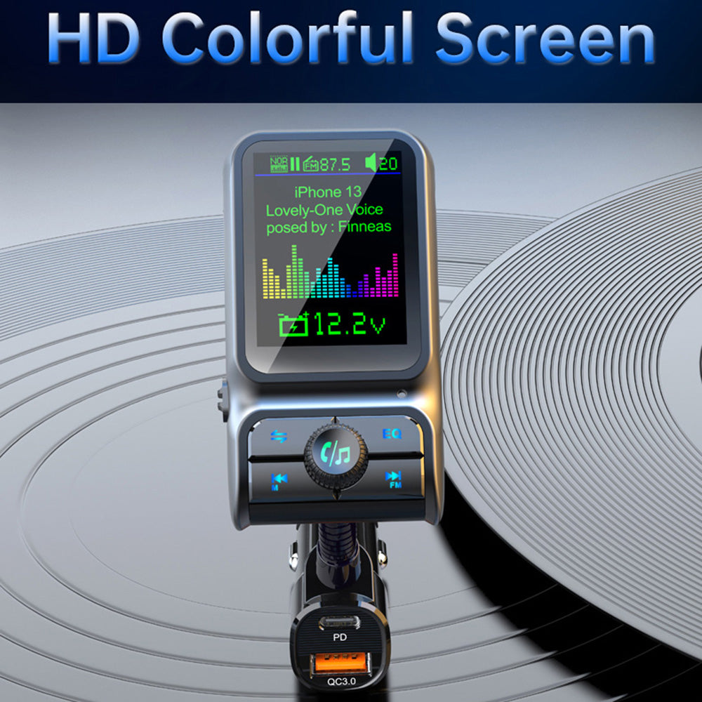 BC85 Car Bluetooth Player QC3.0/PD Fast Charger 1.77" Color Screen Car FM Transmitter Support EQ Sound Adjustment BC85 Car Bluetooth Player QC3.0/PD Fast Charger 1.77" Color Screen Car FM Transmitter Support EQ Sound Adjustment